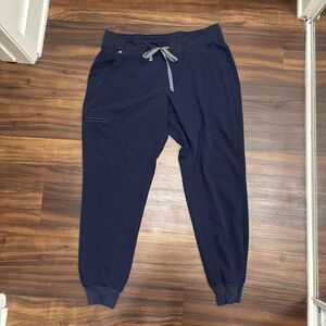 Figs Women’s Sz Large Navy Blue Zamora Jogger Scrub Pants Medical